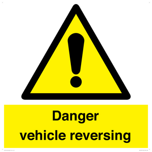 Danger Vehicles Reversing